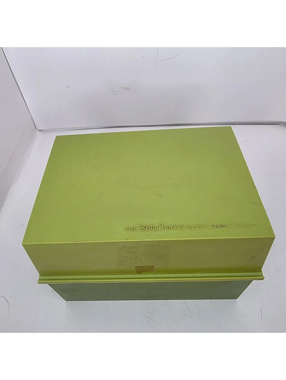 Vintage 1971 Betty Crocker Recipe Card Library Avocado Green Box Set Complete